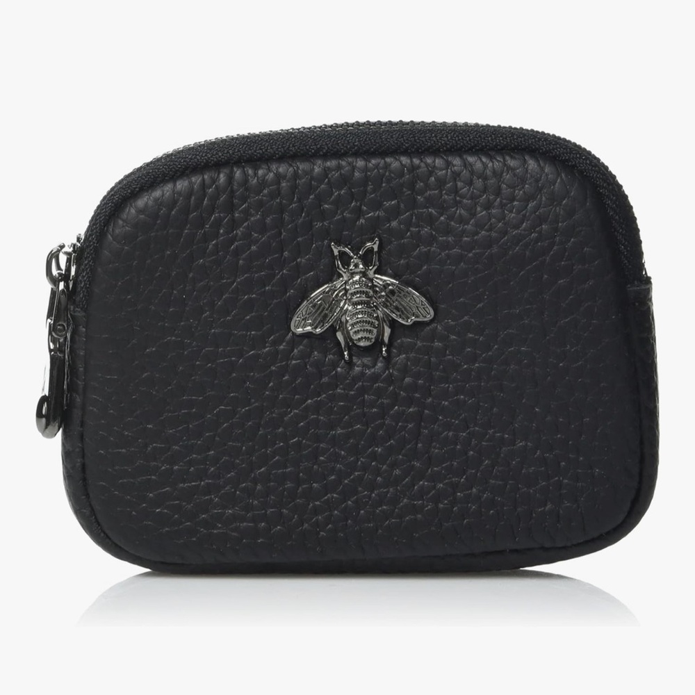 🆕 RFID Credit Card Holder, Small Leather Zipper Card Case Wallet for Women - Picture 2 of 7